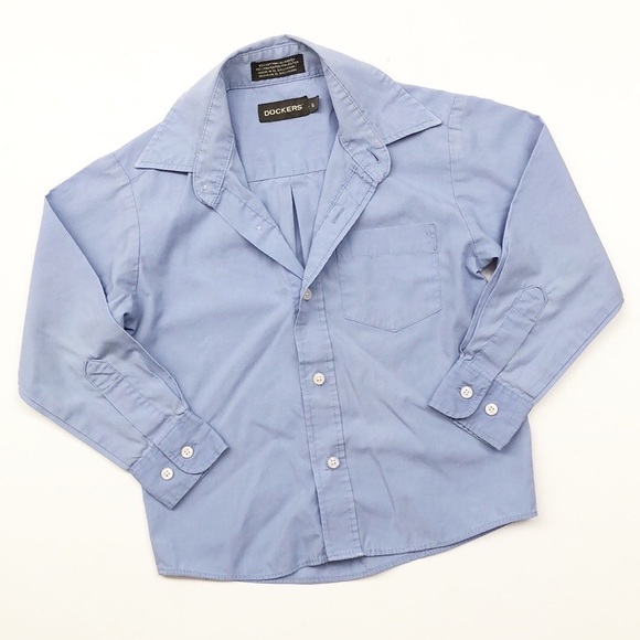 Dockers Other - Dockers little boys light blue long sleeve button down shirt